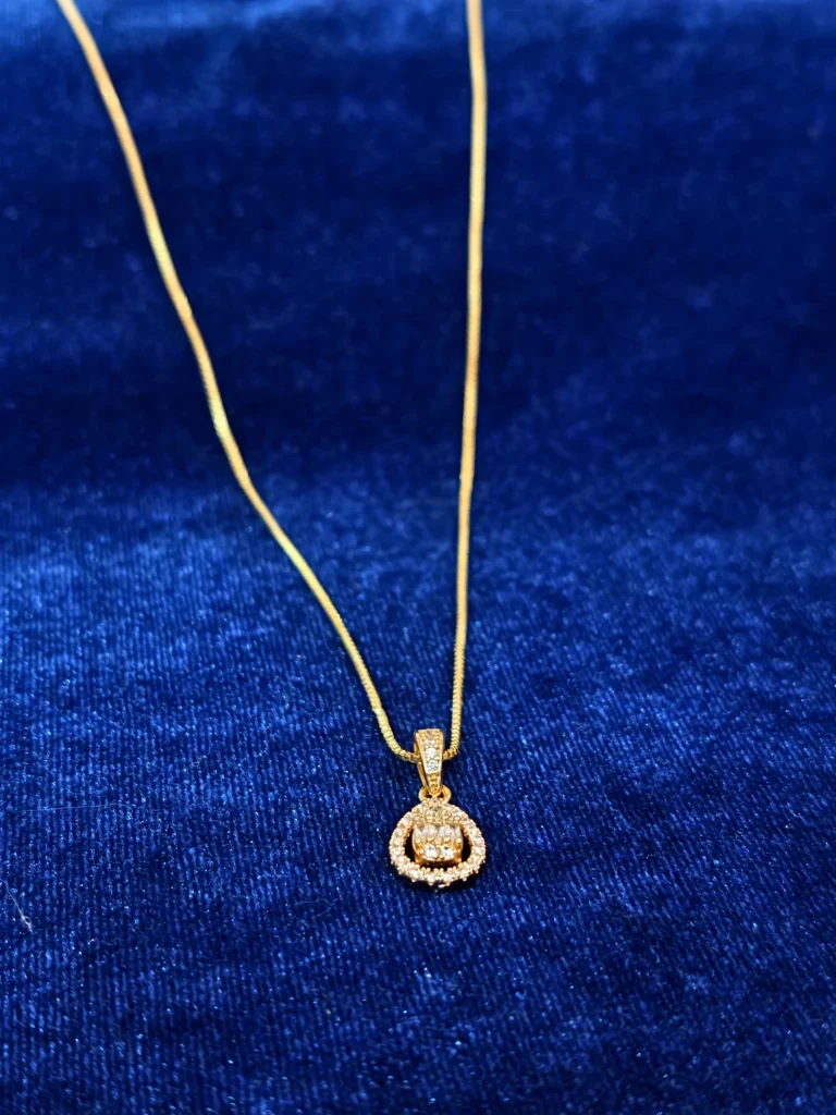 Crystal Accent Pendant Chain