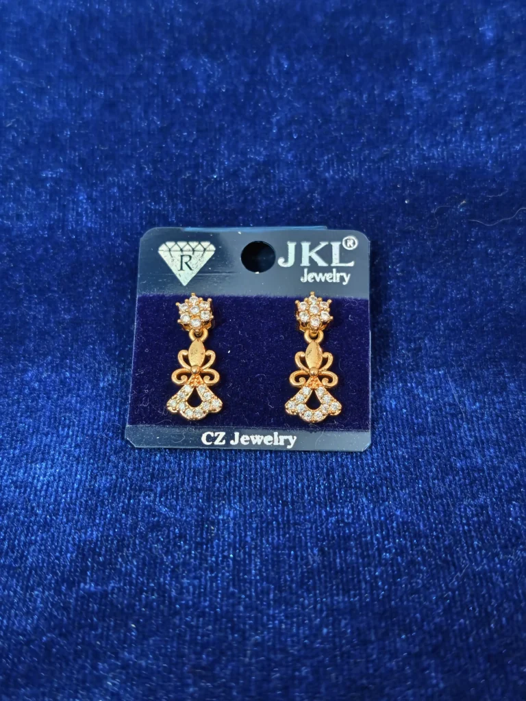 Floral Loop Dangle Earrings